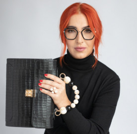 Medium Clutch bag - Czarna klasyka